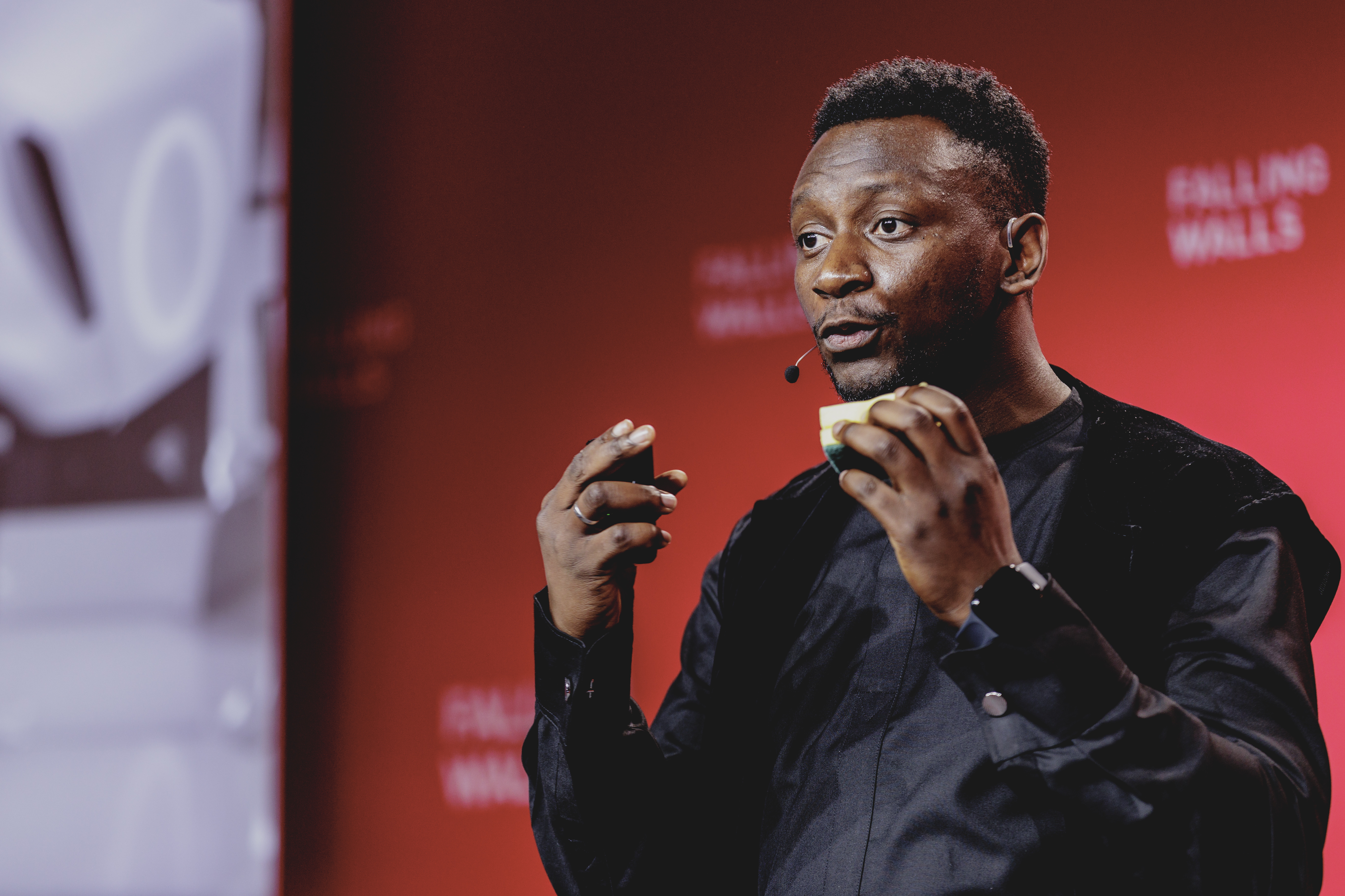 On stage at Falling Walls